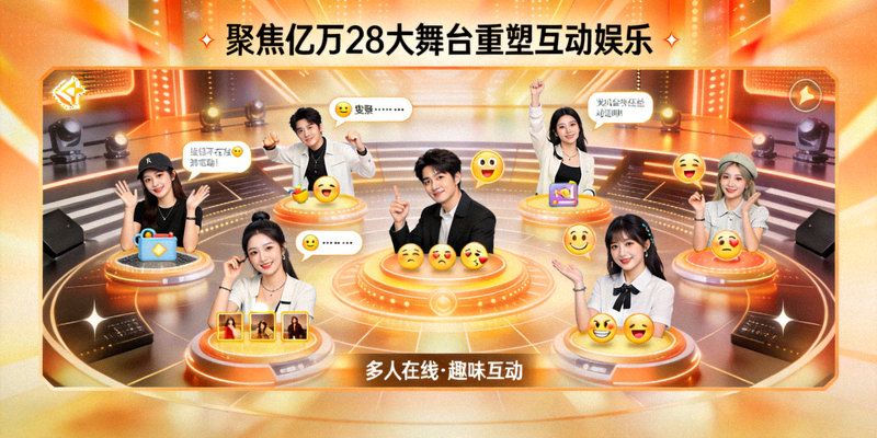 聚焦亿万28大舞台重塑互动娱乐 - 用户在多人在线场景中进行趣味互动的截图
