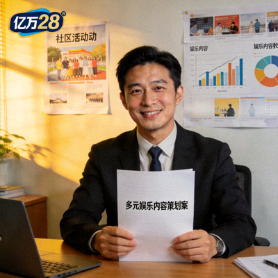 亿万28内容运营经理肖像 - 策划多元娱乐内容与社区活动